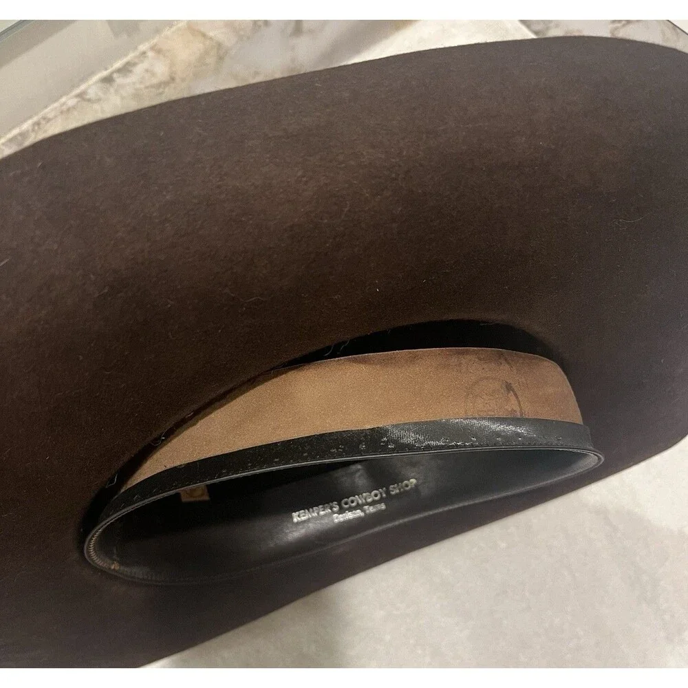 Vintage Resistol XXX Beaver Cowboy Hat Brown Western Self Conforming Long Oval